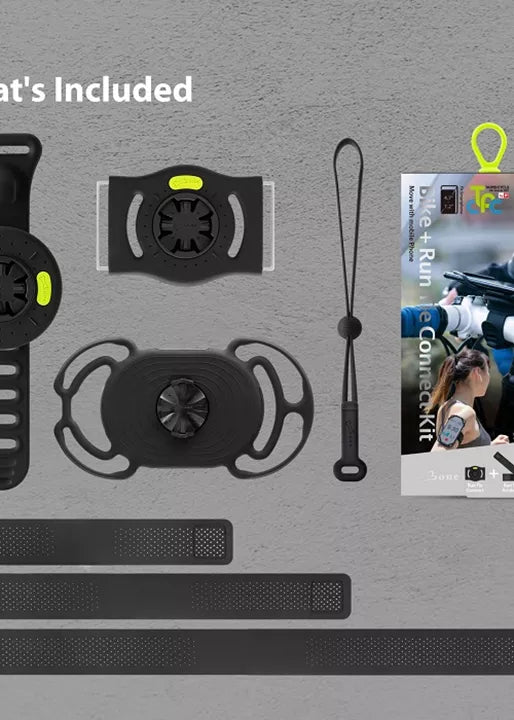 Bone Collection Run Run+Bike Tie Connect Kit G hardloop/bike armband voor smartphone