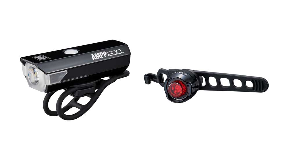 Cateye Lampset AMPP200 (USB) + ORB (USB) LED